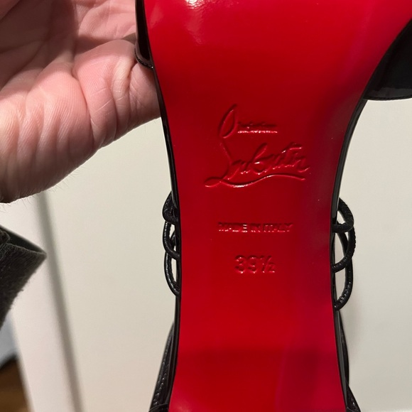EUC Christian Louboutin Confusa Black Patent Stilettos, Size 39.5 - Picture 5 of 15